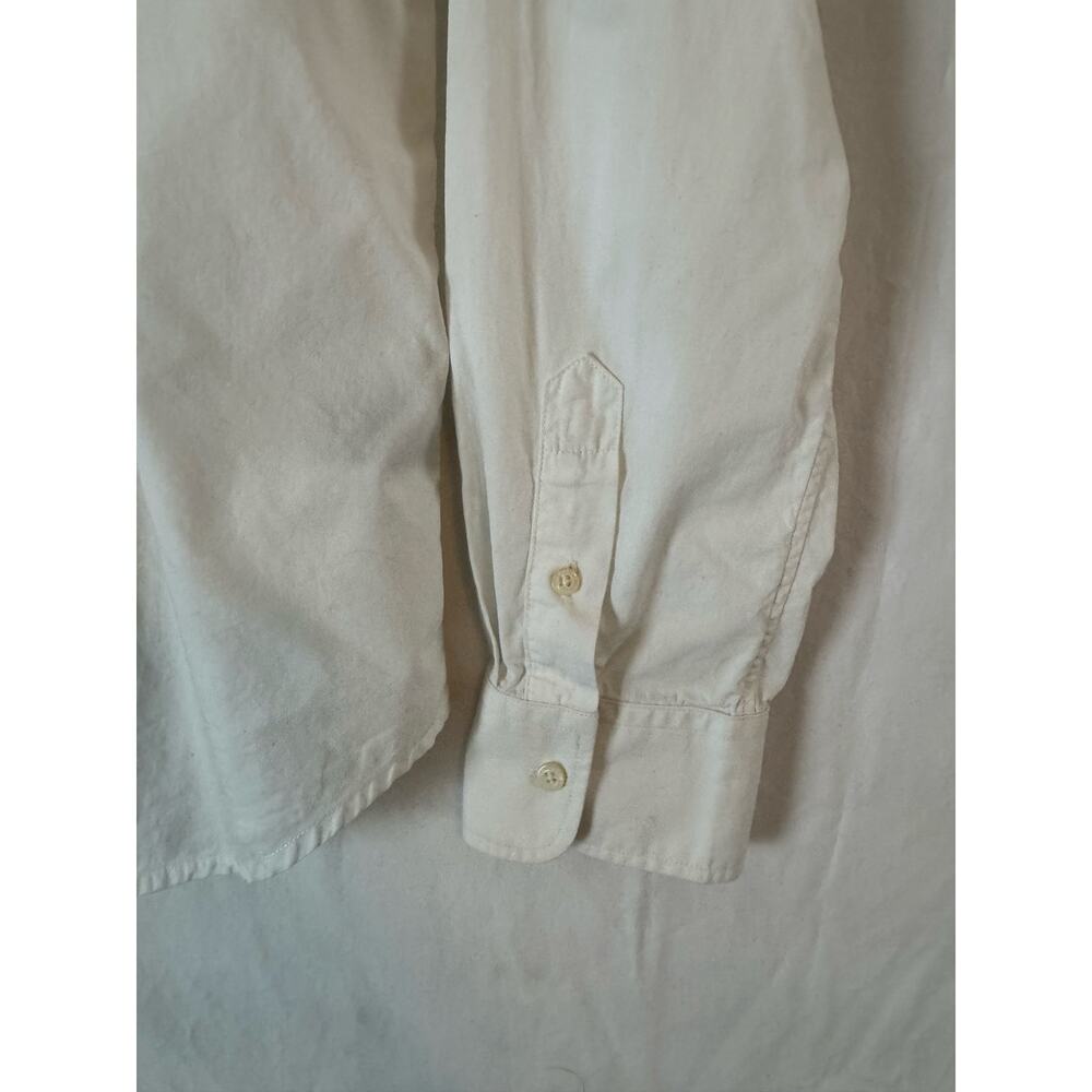Lauren Ralph Lauren Women’s White Ruffle Front Blouse Poet Victorian Size L - Picture 2 of 6